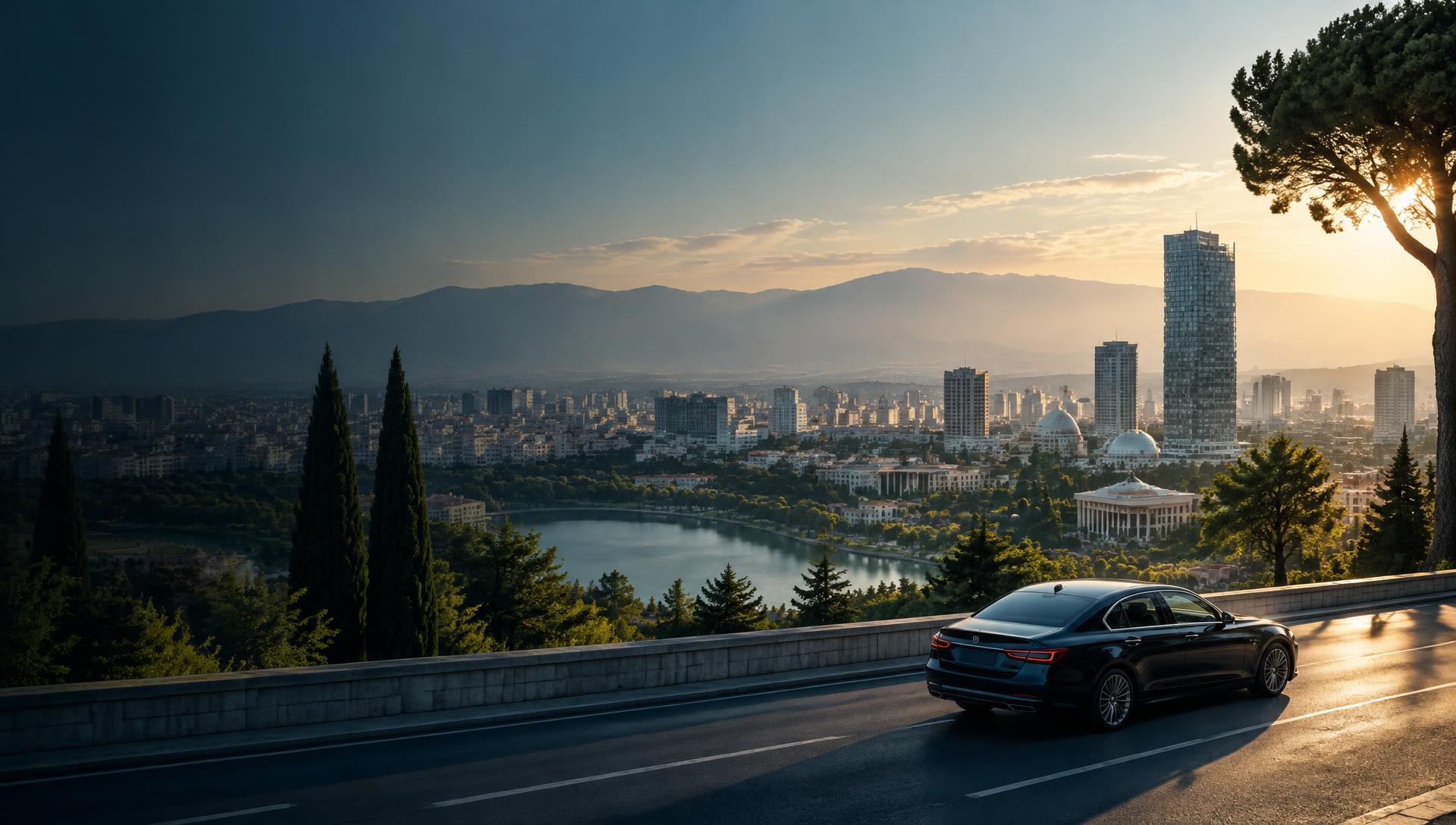 Tirana and the Albanian mountains with an executive vehicle